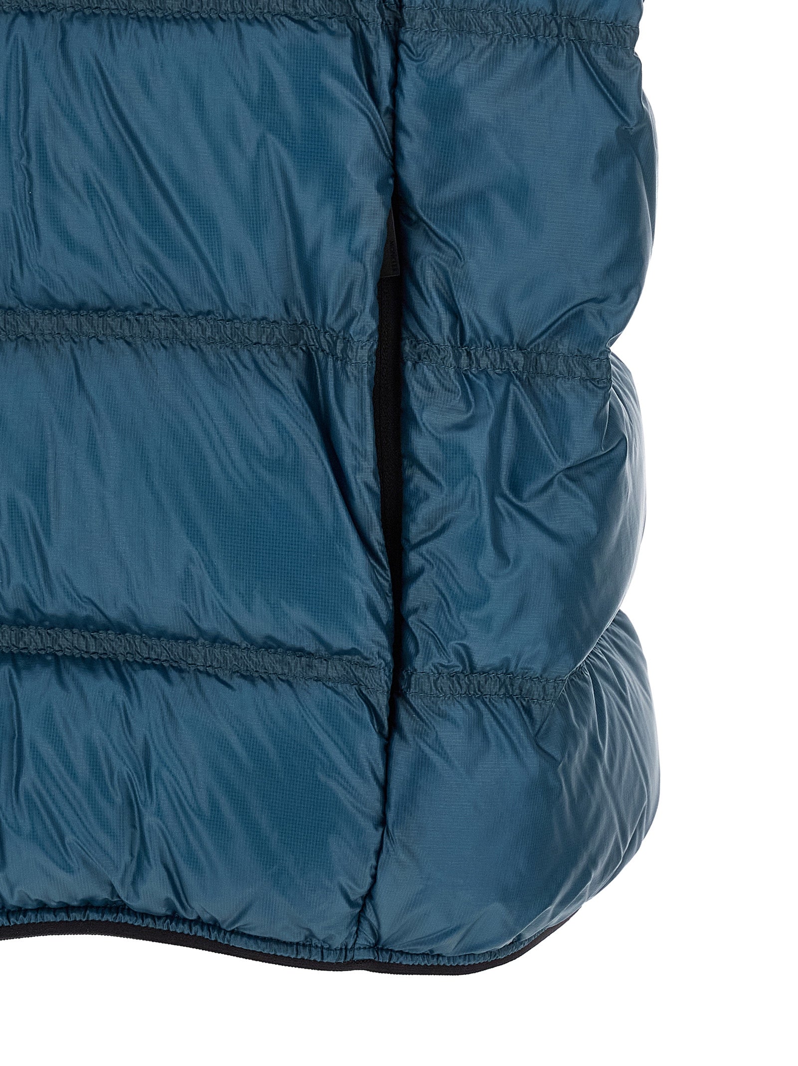 Moncler Blue Polyamide Full-Length Jacket for Men