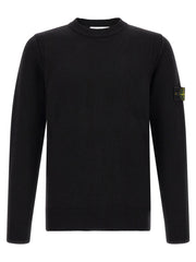 Stone Island Black Virgin Wool Cardigan for Men