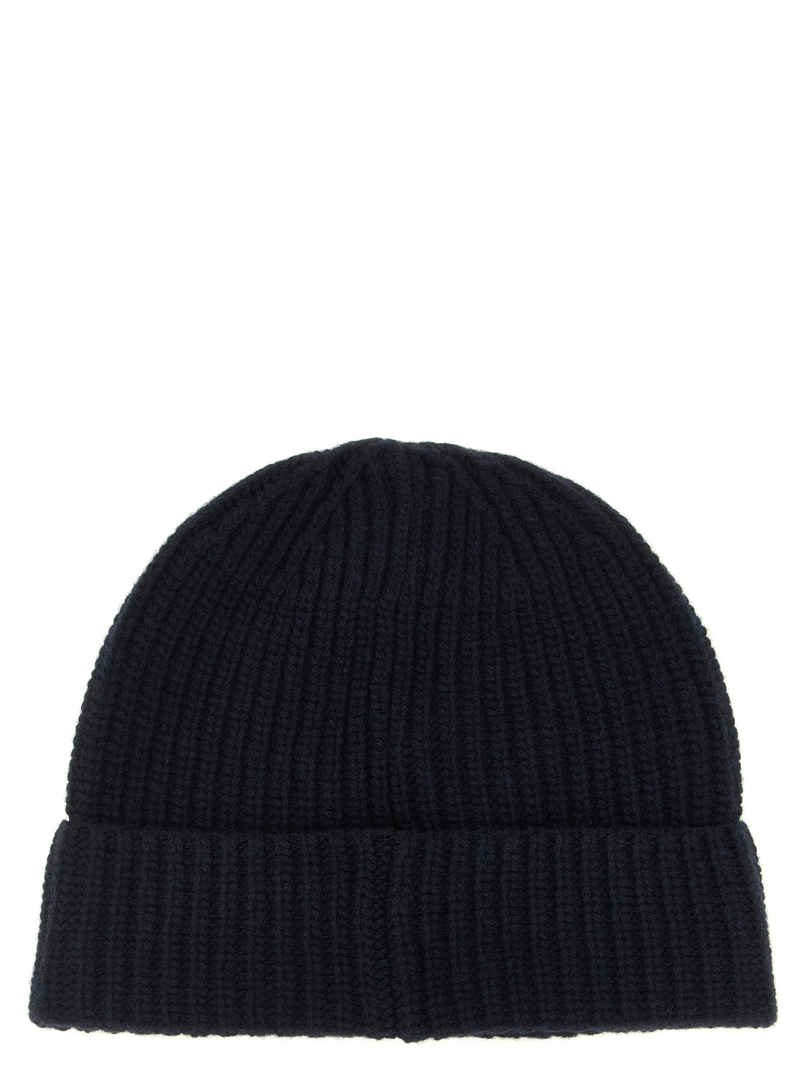 Stone Island Blue Virgin Wool Beanie for Men