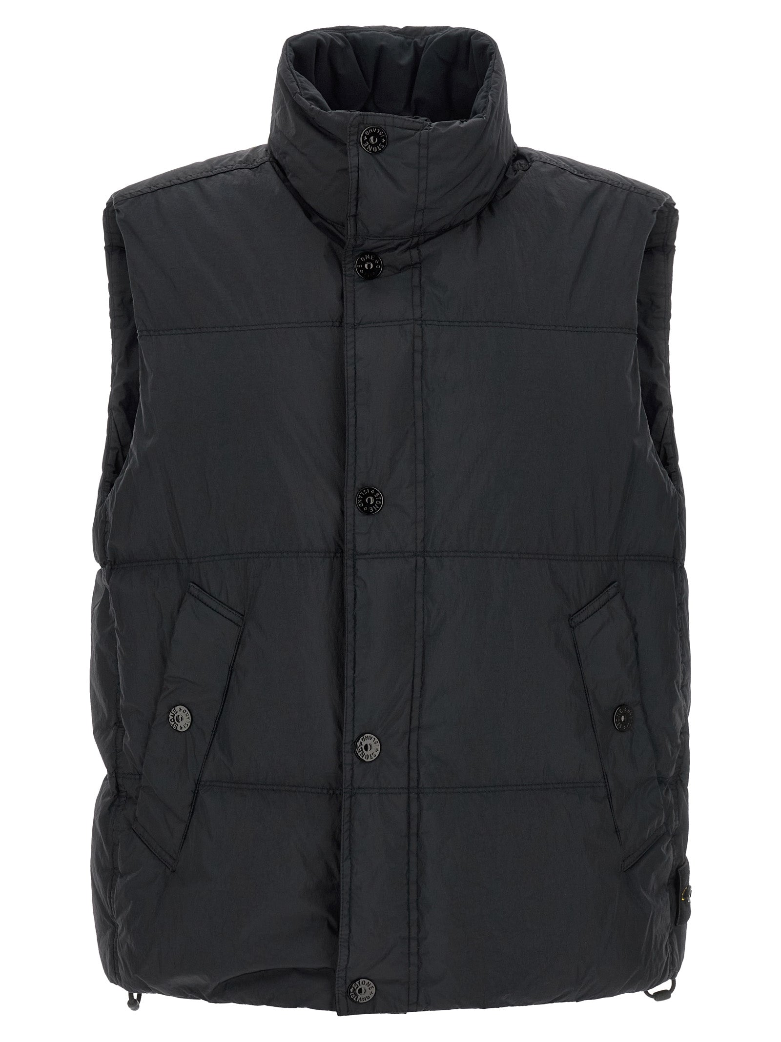 Stone Island Blue Polyamide Sleeveless Jacket for Men