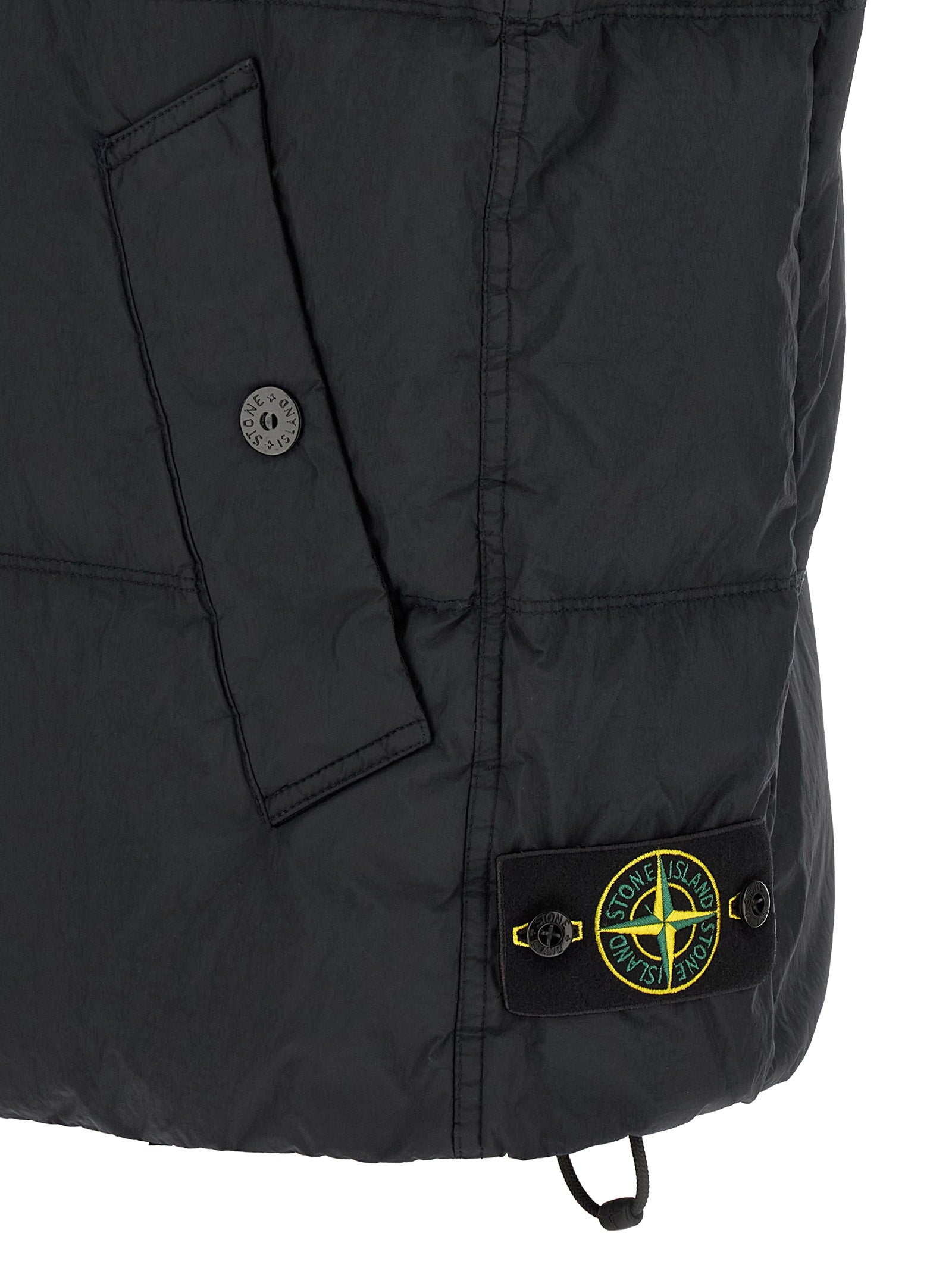 Stone Island Blue Polyamide Sleeveless Jacket for Men