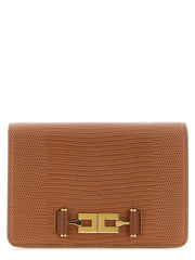 Elisabetta Franchi Brown Polyester Clutch Bag