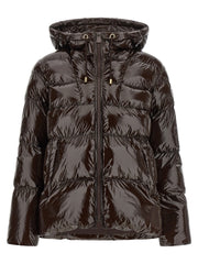 PINKO Brown Polyamide Full-Length Jacket