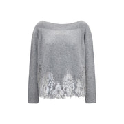 Ermanno Scervino Gray Cashmere Sweater