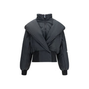 The Attico Black Cotton Shell Jacket