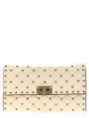 Valentino Garavani White Lamb Leather Shoulder Bag
