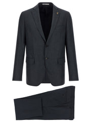 Pal Zileri Gray Polyester Two-Piece Suit