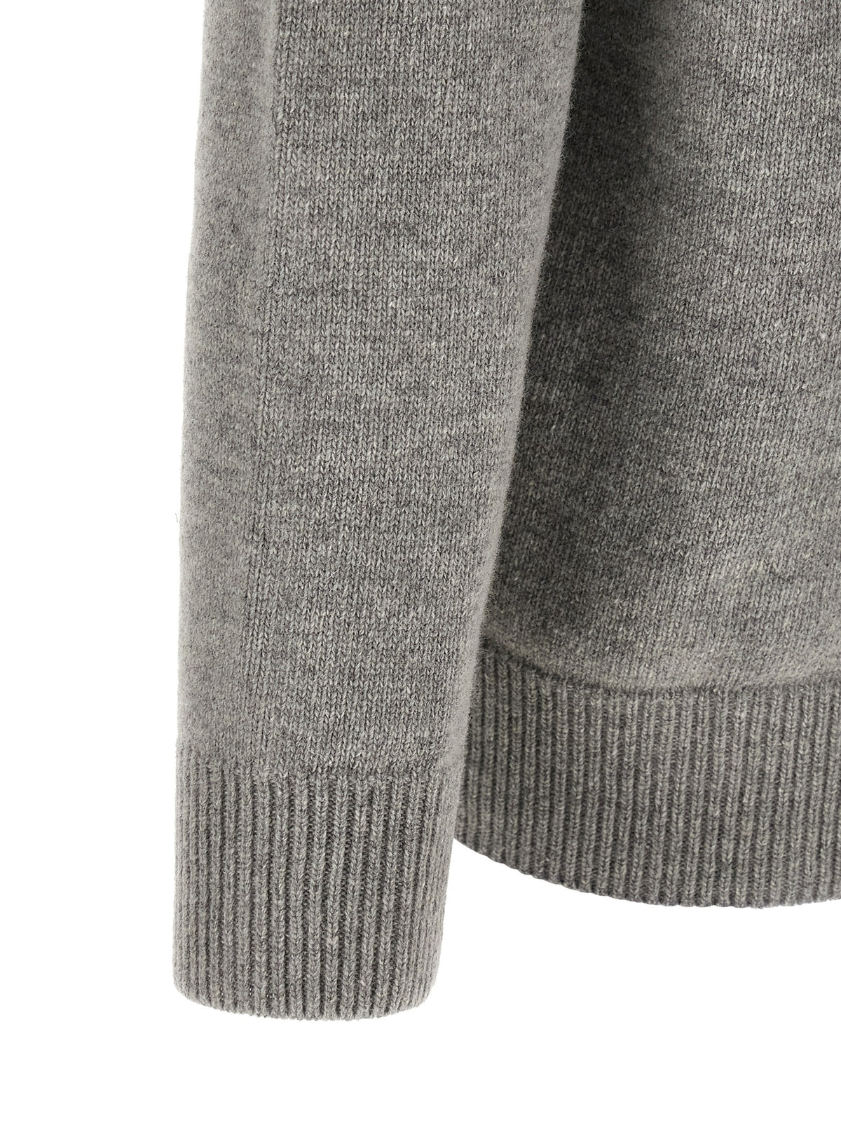 Stone Island Gray Virgin Wool Cardigan for Men
