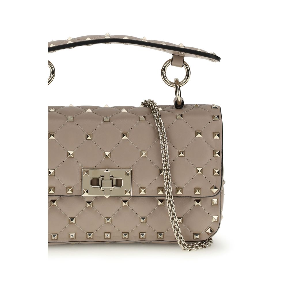 Valentino Garavani Beige Calf Leather Bos Taurus Handbag for Women
