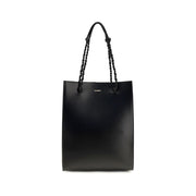 Jil Sander Black Calf Leather Bos Taurus Shoulder Bag