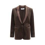 Lardini Brown Cotton Blazer