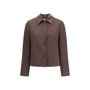 Lardini Brown Wool Oves Aries Full-Length Jacket