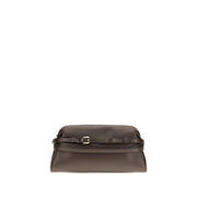 Moschino Brown Goatskin Shoulder Bag