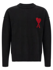 Ami Paris Black Wool Cardigan