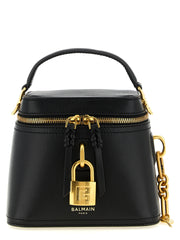 Balmain Black Buffalo Leather Handbag