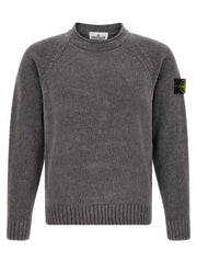 Stone Island Gray Cotton Cardigan