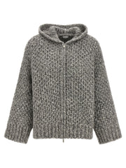 Peserico Gray Wool Cardigan