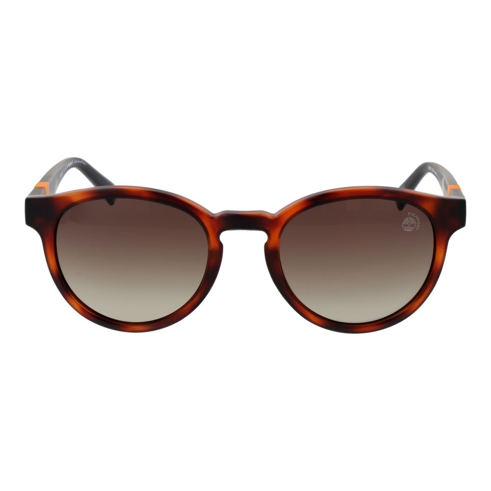 Timberland Men's Round Sunglasses – Brown Plastic