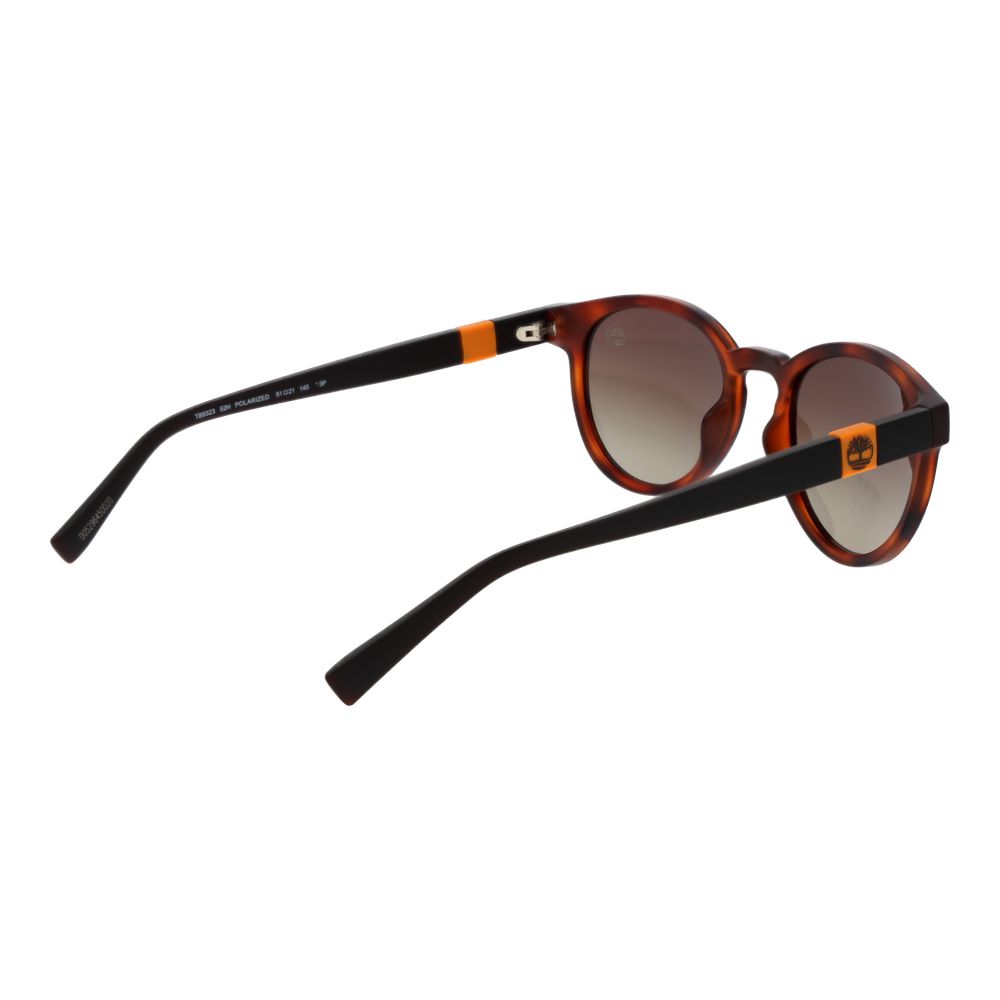 Timberland Men's Round Sunglasses – Brown Plastic