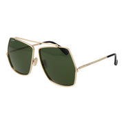 Max Mara Gold Metal Sunglasses for Women