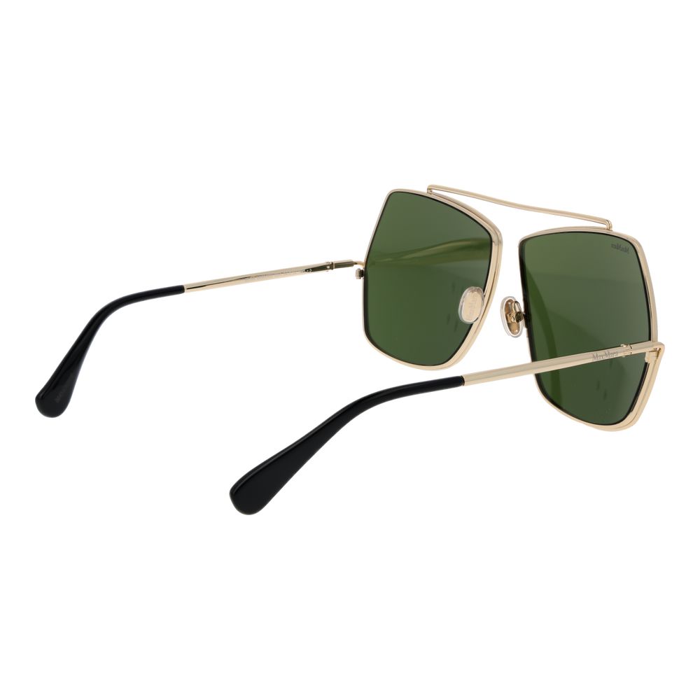 Max Mara Gold Metal Sunglasses for Women