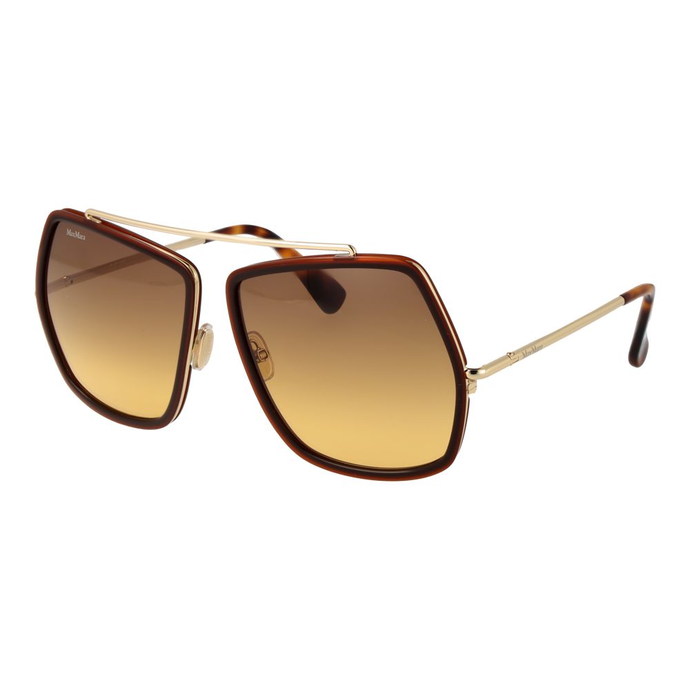 Max Mara Brown Metal Sunglasses for Women