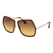 Max Mara Brown Metal Sunglasses for Women
