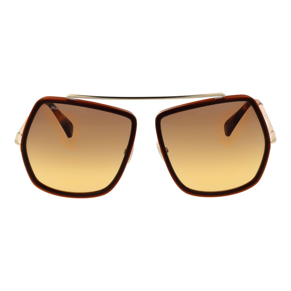 Max Mara Brown Metal Sunglasses for Women