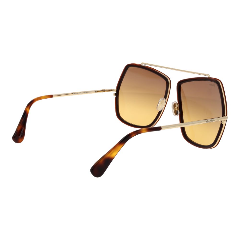 Max Mara Brown Metal Sunglasses for Women