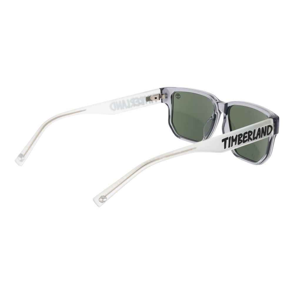 Timberland Unisex Rectangle Sunglasses – Grey Stainless Steel