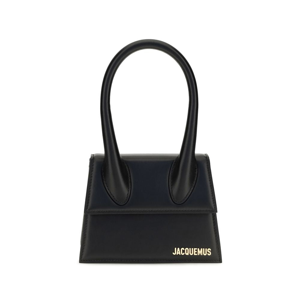 Jacquemus Black Calf Leather Bos Taurus Handbag for Women