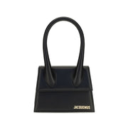 Jacquemus Black Calf Leather Bos Taurus Handbag for Women