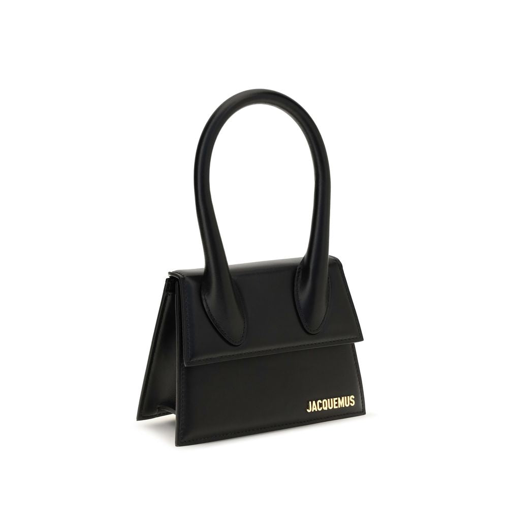 Jacquemus Black Calf Leather Bos Taurus Handbag for Women