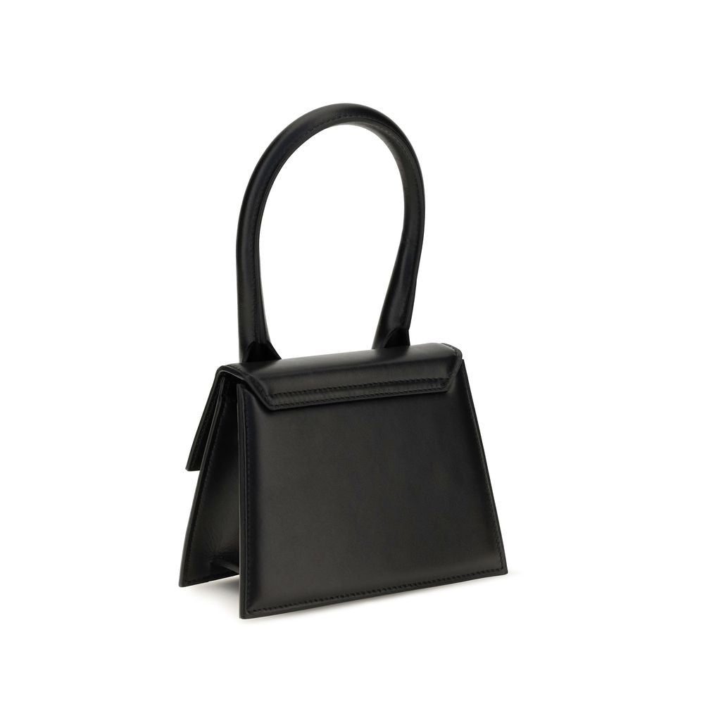Jacquemus Black Calf Leather Bos Taurus Handbag for Women