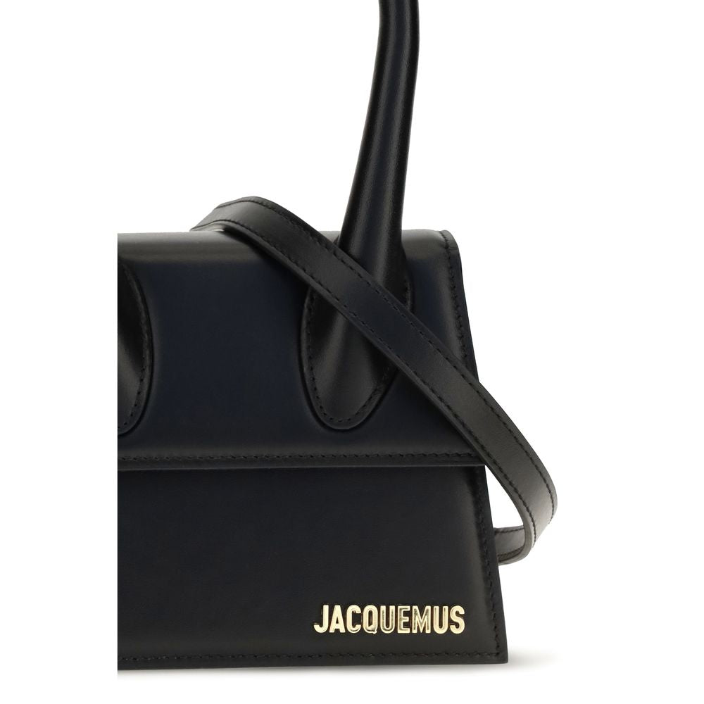 Jacquemus Black Calf Leather Bos Taurus Handbag for Women