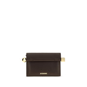 Jacquemus Brown Lamb Ovis Aries Aries Clutch Bag