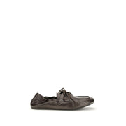Prada Brown Calf Leather Bos Taurus Slip-On Loafers for Men