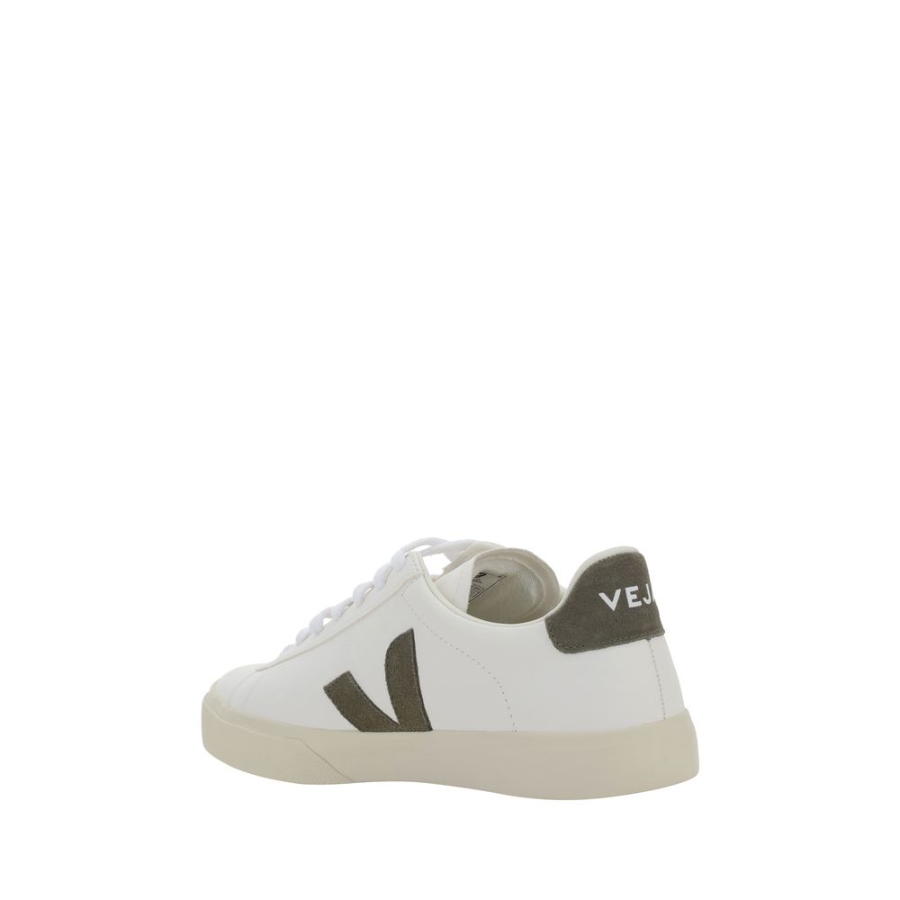 Veja White Calf Leather Bos Taurus Low Top Sneakers for Men
