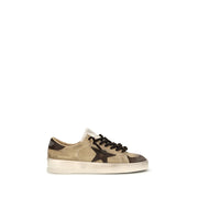 Golden Goose Beige Calf Leather Bos Taurus Sneakers for Men