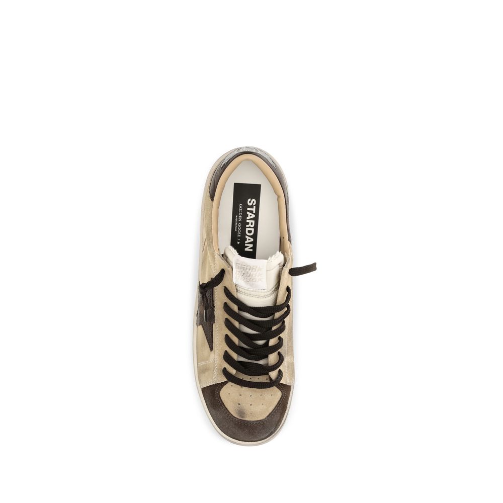 Golden Goose Beige Calf Leather Bos Taurus Sneakers for Men