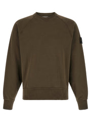 Stone Island Gray Cotton Sweatshirt