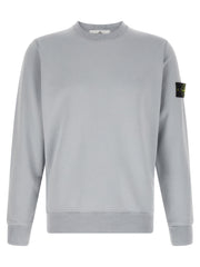 Stone Island Gray Cotton Sweatshirt