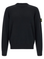 Stone Island Blue Virgin Wool Cardigan
