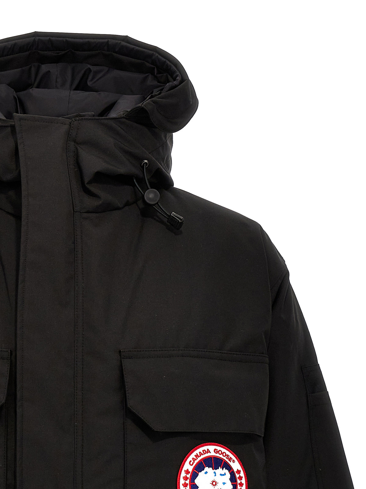 Canada Goose Black Polyester Parka for Men