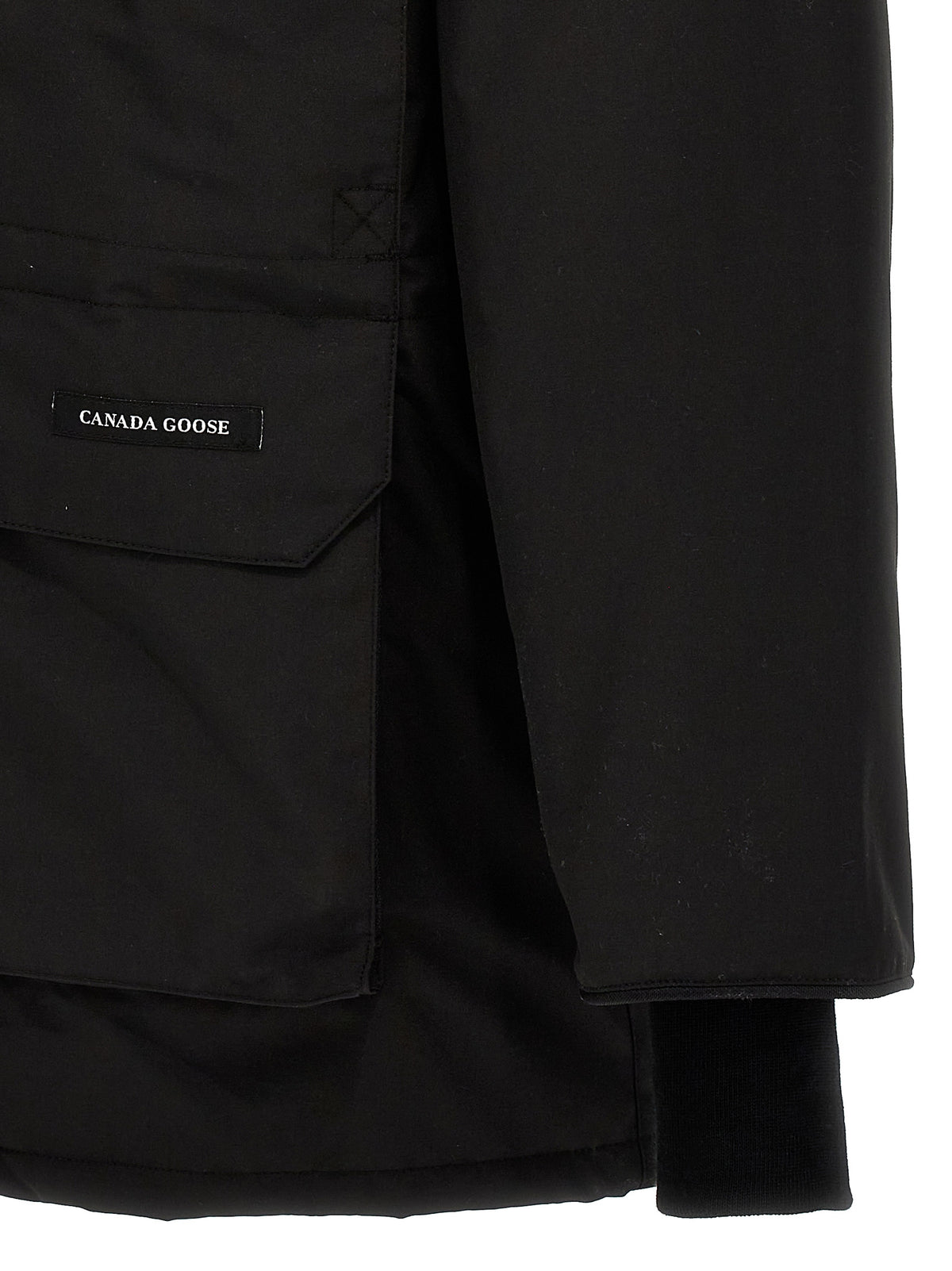 Canada Goose Black Polyester Parka for Men