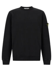Stone Island Black Cotton Sweatshirt