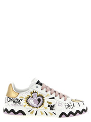 Dolce & Gabbana Multicolor Calfskin Low Top Sneakers