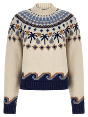 Alanui Multicolor Virgin Wool Cardigan
