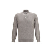 Brunello Cucinelli Gray Cashmere Sweatshirt