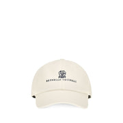 Brunello Cucinelli White Silk Cap (Baseball Hat)